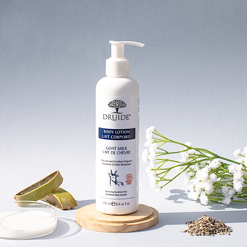 Lait corporel bio aloe vera & lait de chèvre Druide