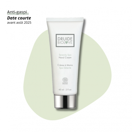Anti-gaspi Crème mains bio Spa - Druide BioLove