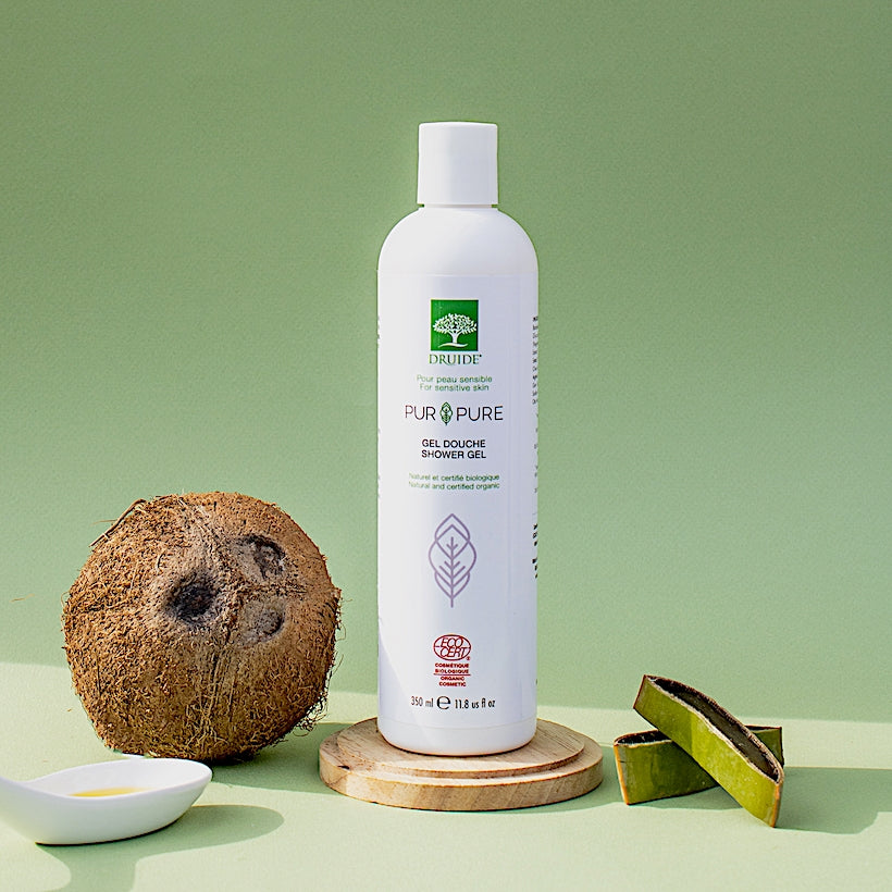 Gel douche bio et hypoallergénique, sans parfum - Druide Pur&Pure