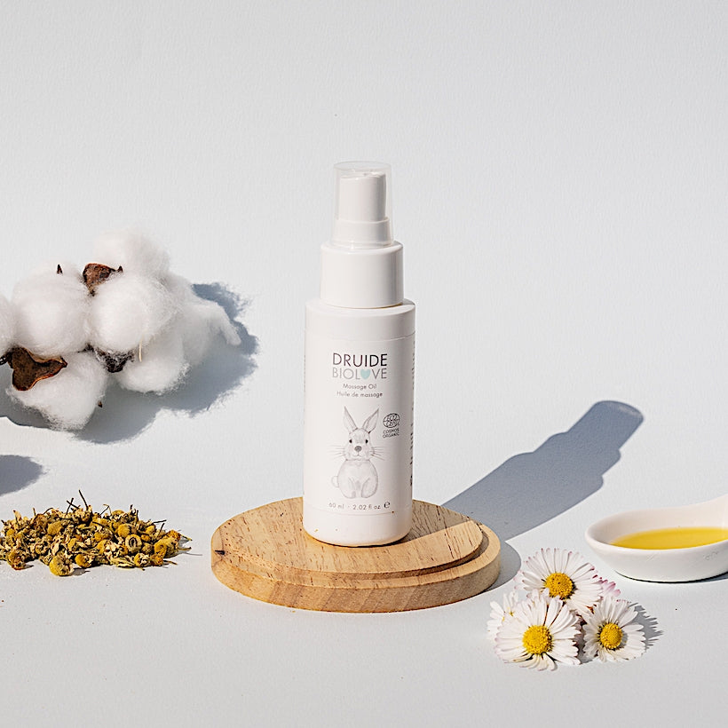 Huile de massage bio bébé et enfant - Druide BioLove