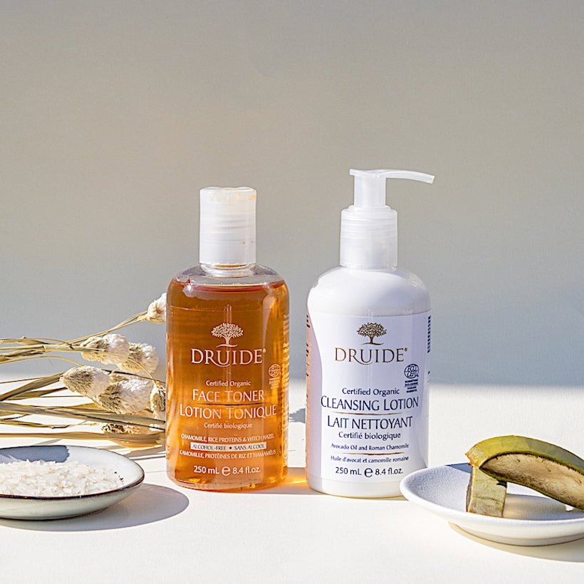 Lait nettoyant & Lotion tonique - Duo visage bio - Druide