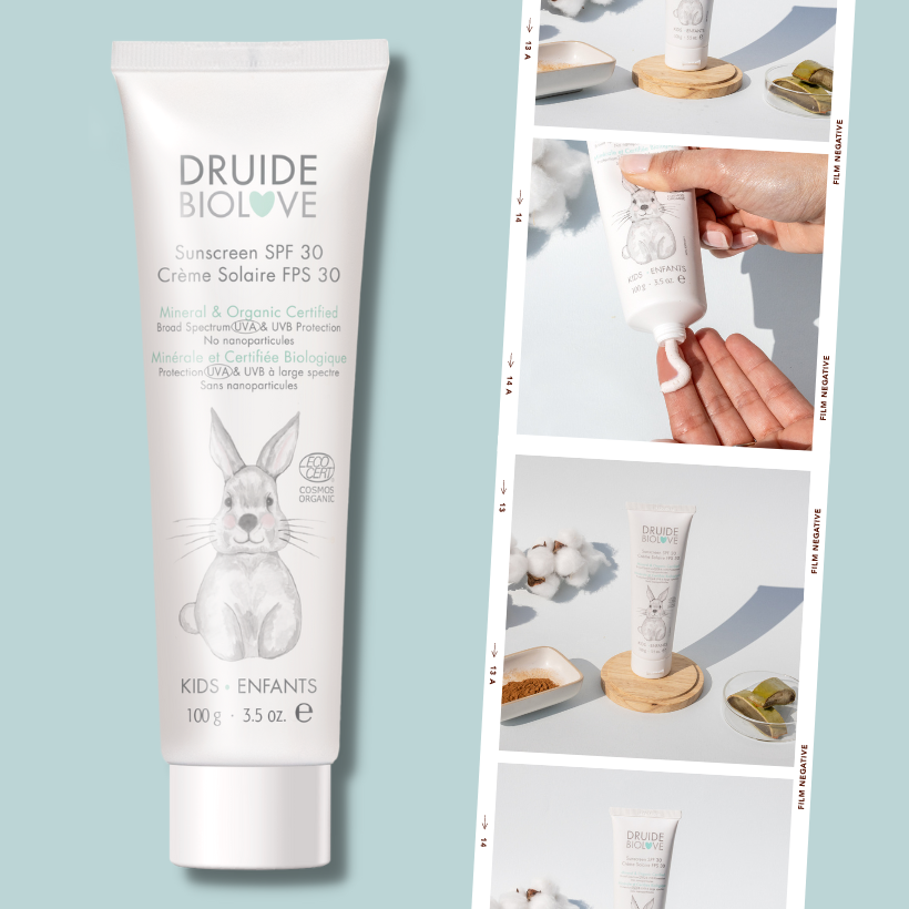 Crème solaire bio bébé et enfant - Druide BioLove