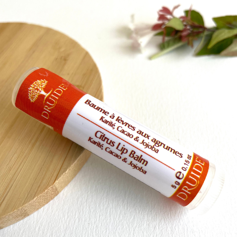 Baume lèvres bio, karité et agrumes - Laboratoires Druide
