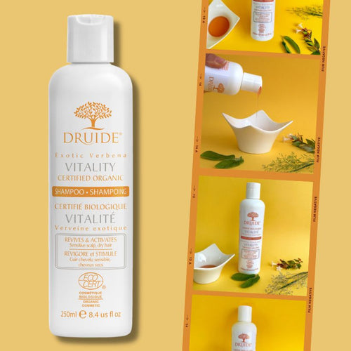Shampoing bio fortifiant - cheveux dévitalisés et chute - Druide Vitalité