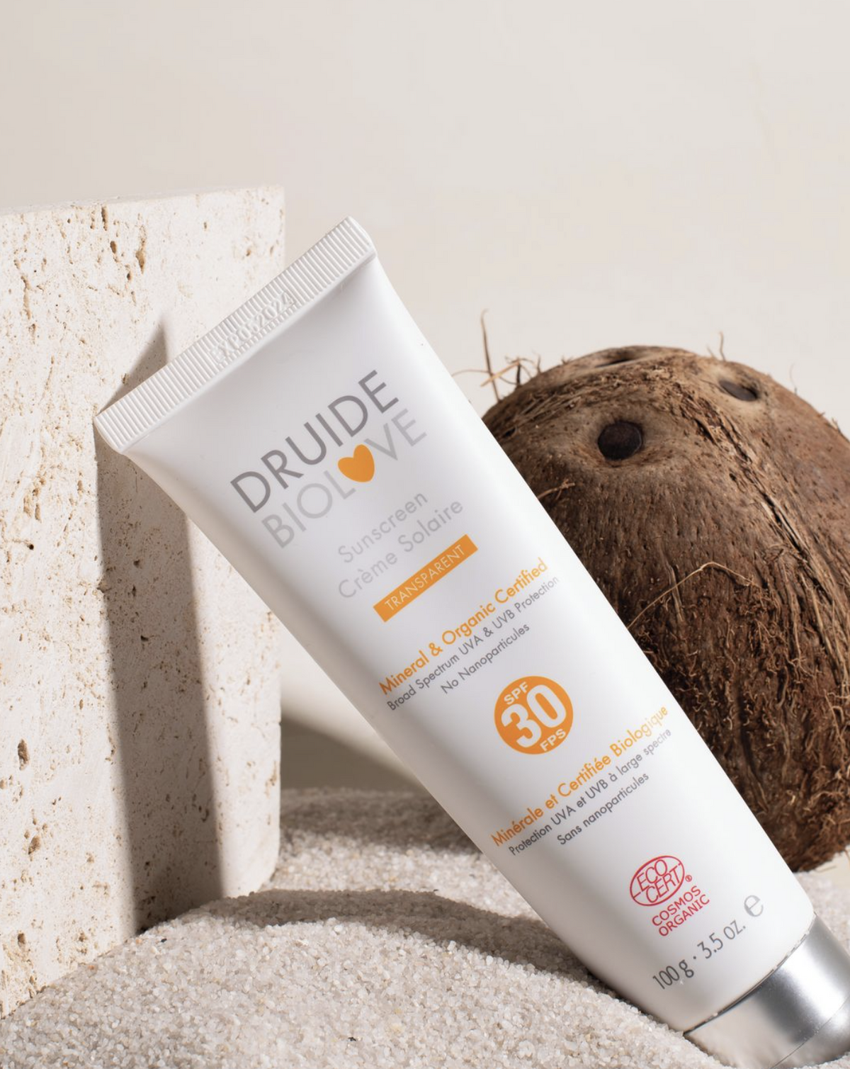 Crème solaire minérale bio SPF 30 - Druide BioLove