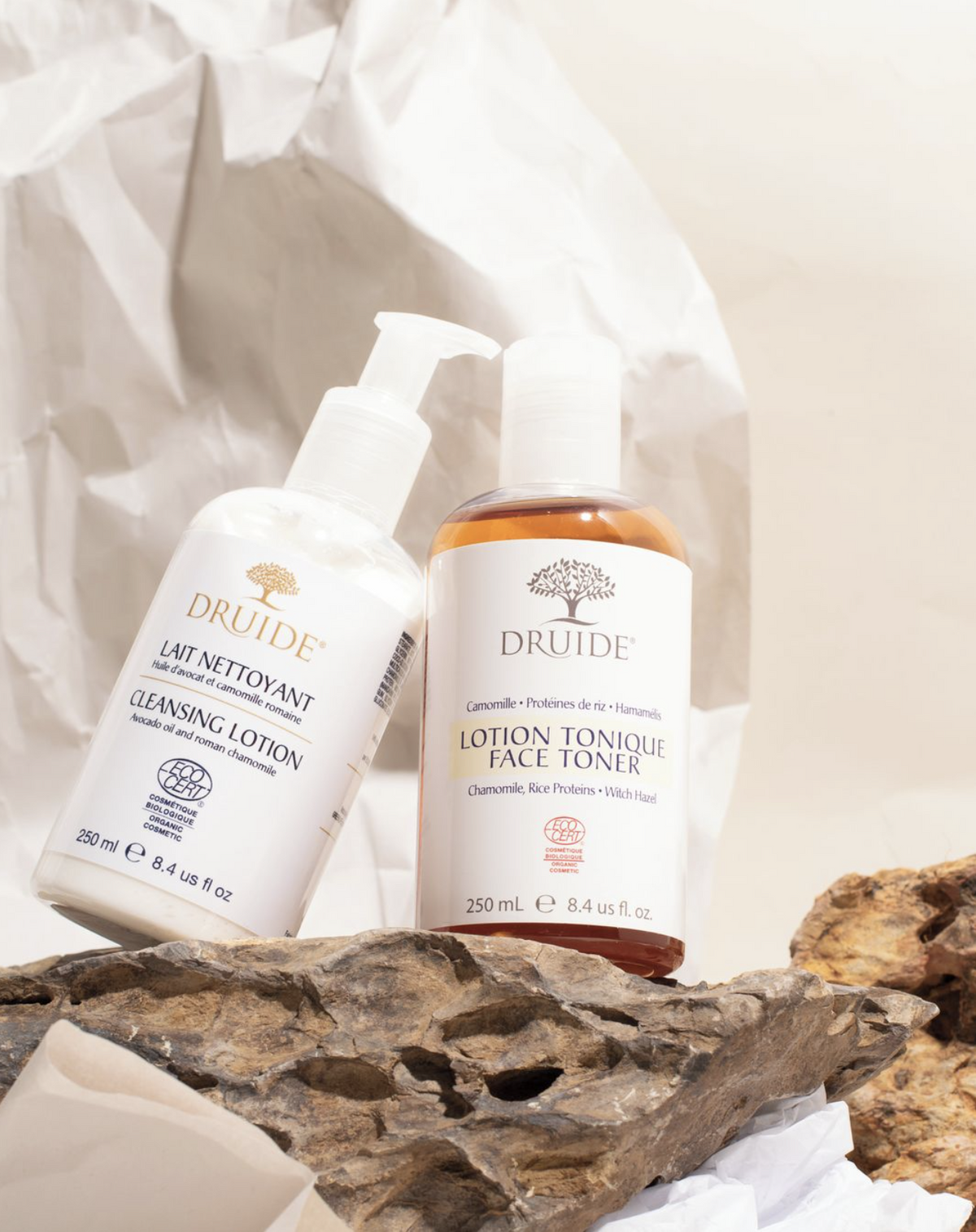 Lait nettoyant & Lotion tonique - Duo visage bio - Druide