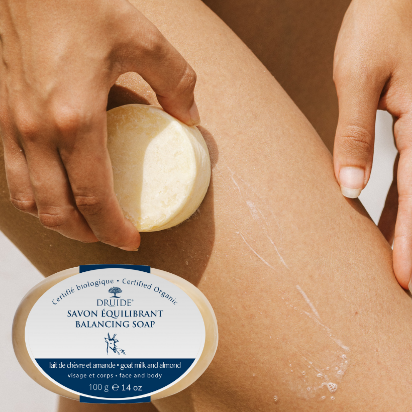 Savon solide bio équilibrant au lait de chèvre, pour peau sèche - Laboratoires Druide