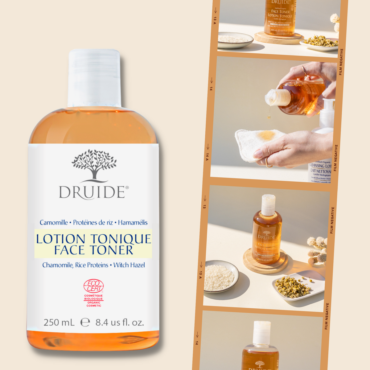 Lotion tonique bio visage