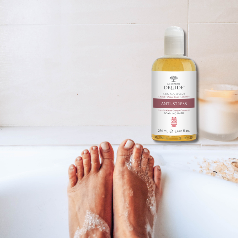 Bain moussant Anti-stress Druide : un moment de détente, d’apaisement et de bien-être