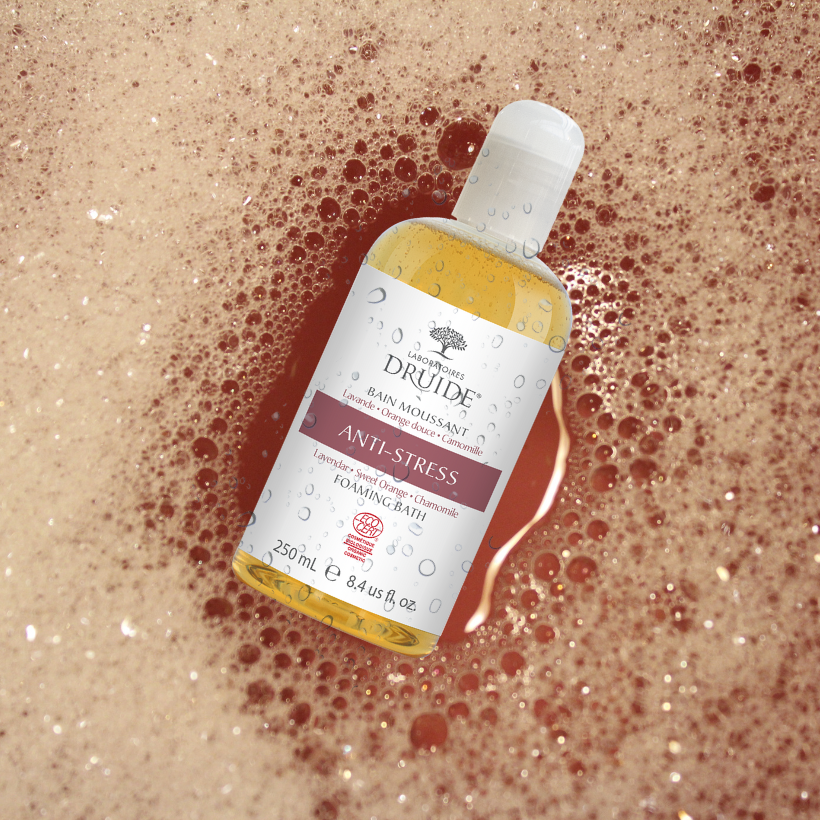Bain moussant Anti-stress Druide : un moment de détente, d’apaisement et de bien-être