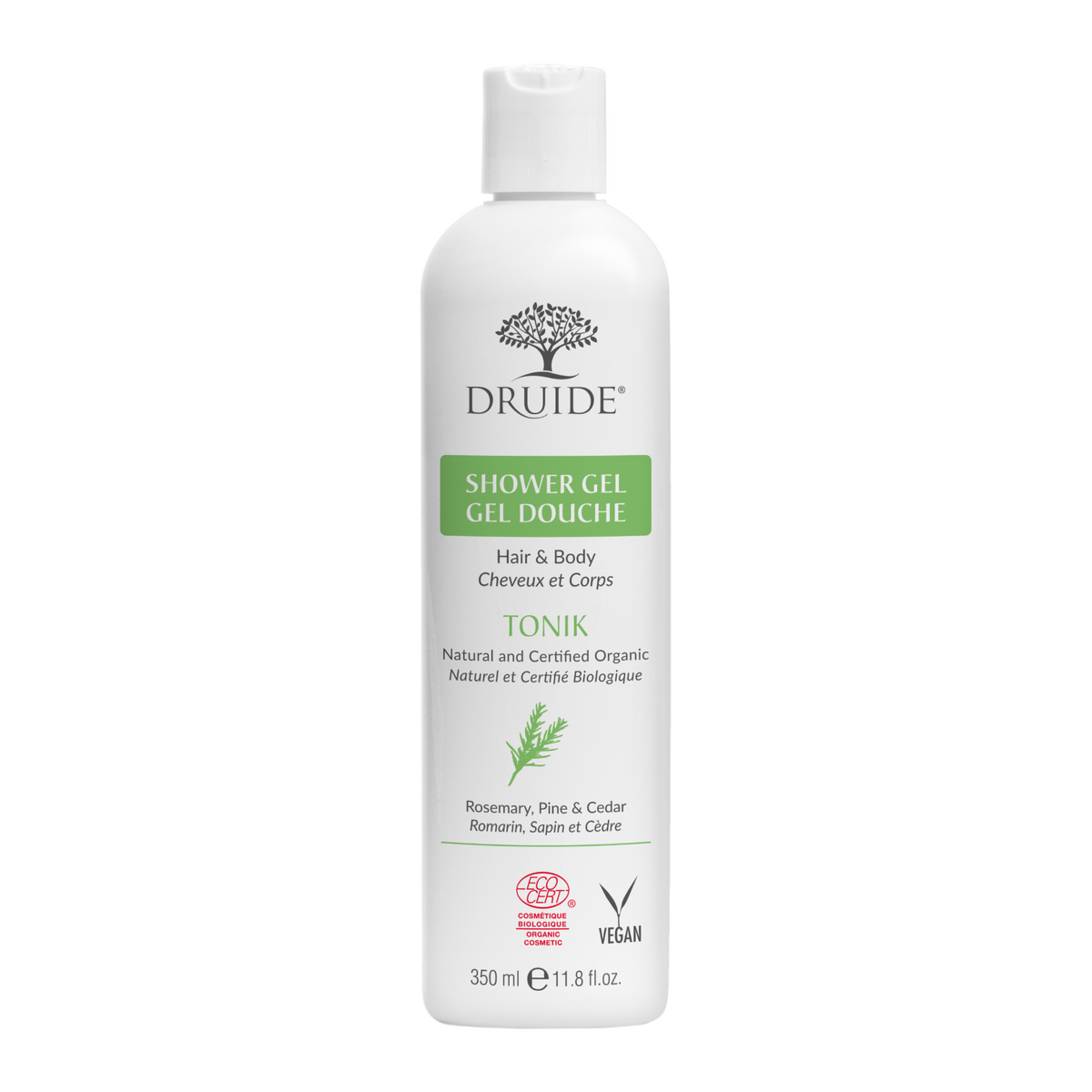 Gel douche bio tonifiant et raffermissant - Laboratoires Druide