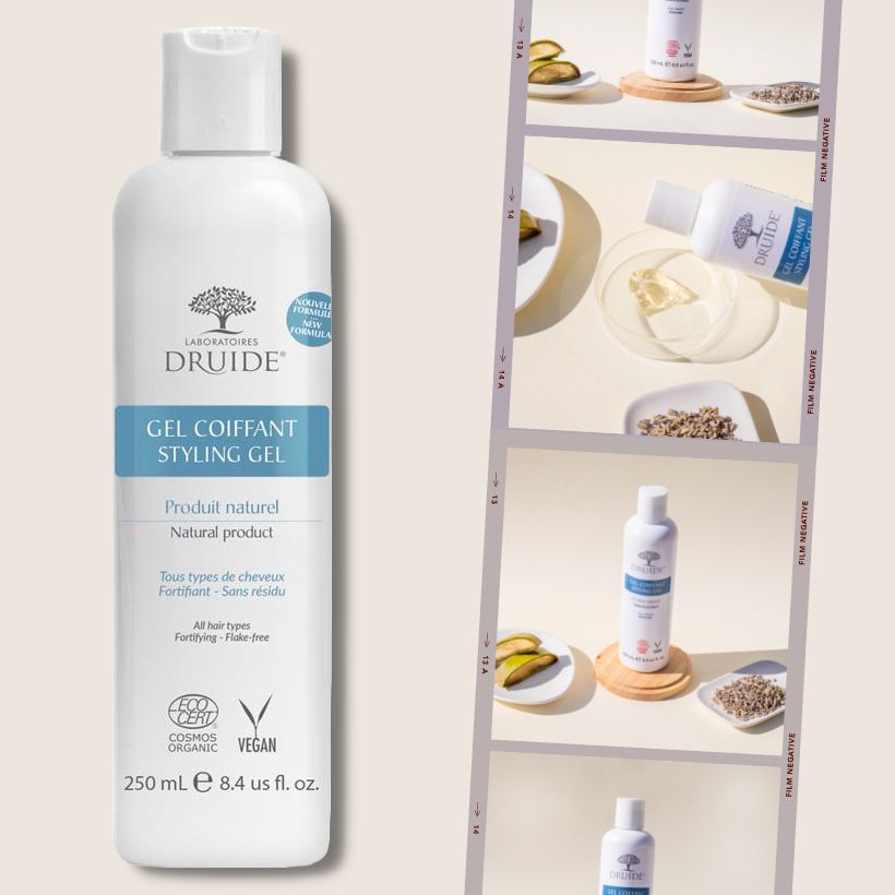 gel coiffant naturel et bio sans alcool – Druide