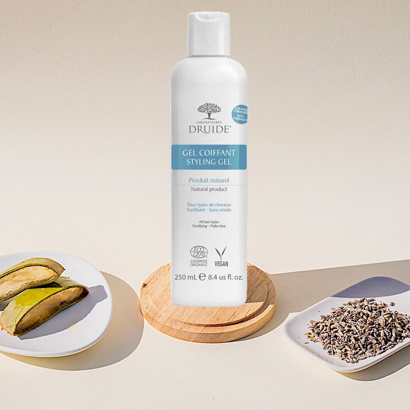 coiffure vegan avec gel capillaire bio – Druide