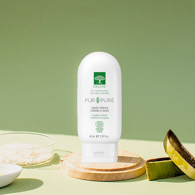 Crème mains bio, hypoallergénique, sans parfum - Druide Pur&Pure