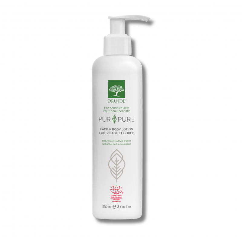Coffret Pur&Pure Laboratoires Druide - Lait visage et corps bio, hypoallergénique