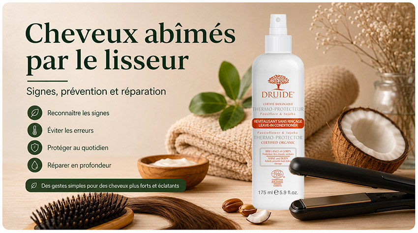 Cheveux abîmés par le lisseur : signes, prévention et réparation