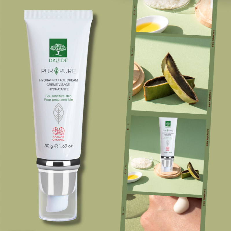 Pur&Pure Crème Visage Bio Tense et Hypoallergénique - Druide