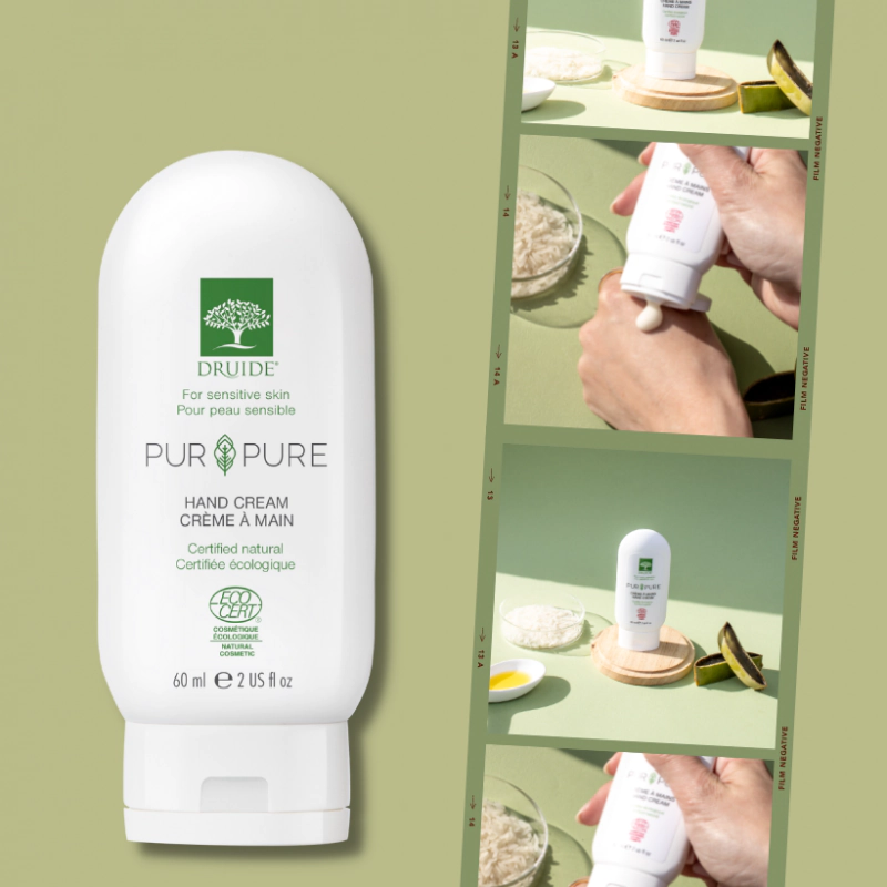 Crème mains et ongles Druide Pur Pure bio, hypoallergénique, sans parfum