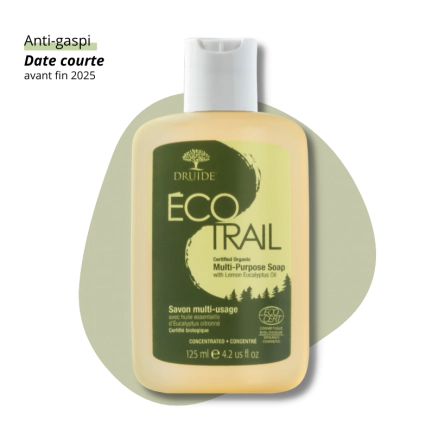 Anti-gaspi, Savon multi-usage bio, écologique à l'eucalyptus citronné - Druide EcoTrail - Accueil