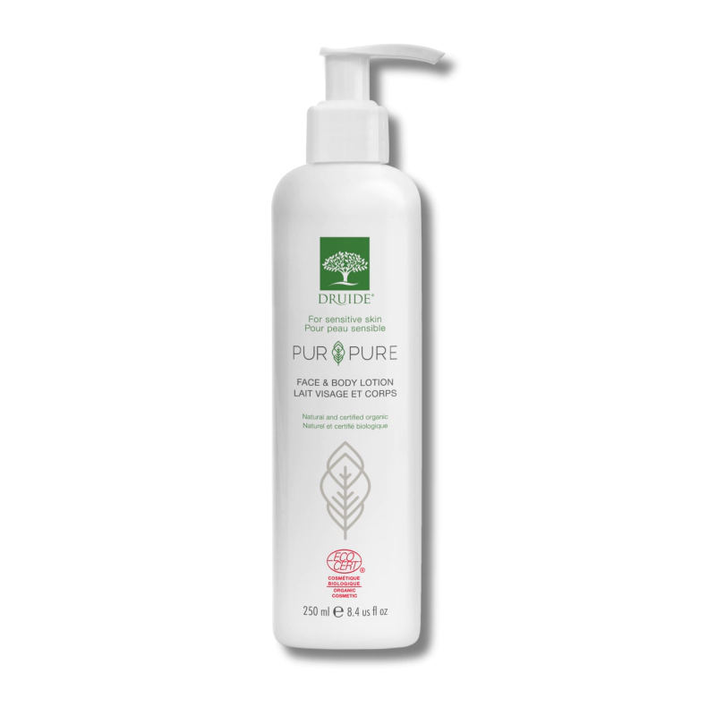 Lait visage et corps bio, hypoallergénique, sans parfum - Laboratoires Druide Pur&Pure