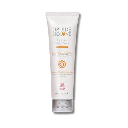 Crème solaire minérale bio SPF 30 - Laboratoires Druide BioLove - Hygiène & Corps
